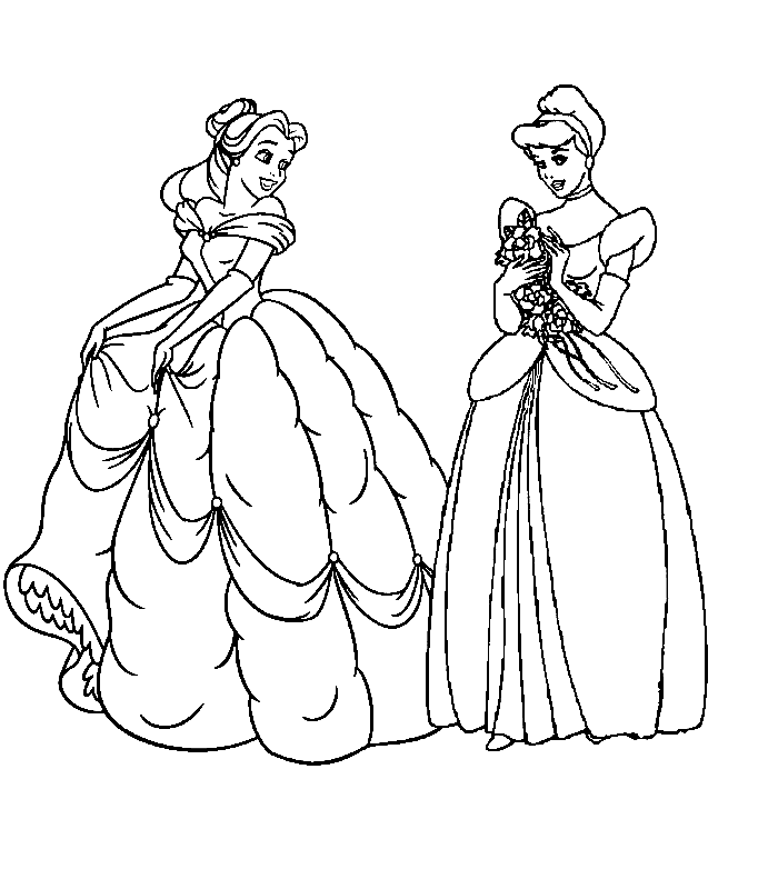 Kids-n-fun.com | 33 coloring pages of Disney Princesses